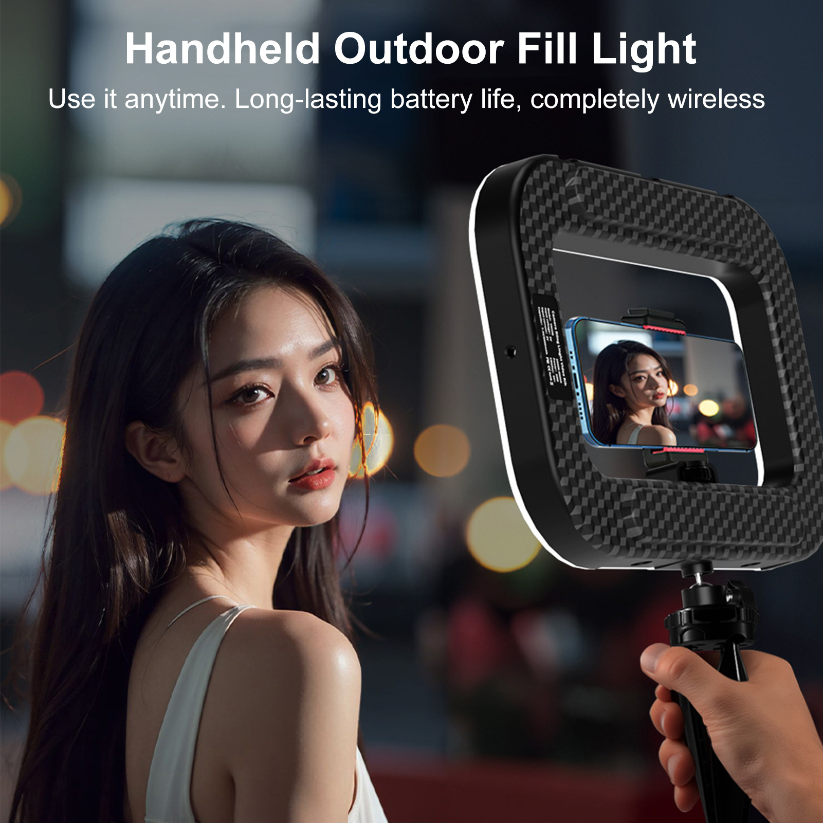 Photography Lighting Handheld - 충전식 휴대폰 라이트 핸드헬드 폰 스태빌라이저,