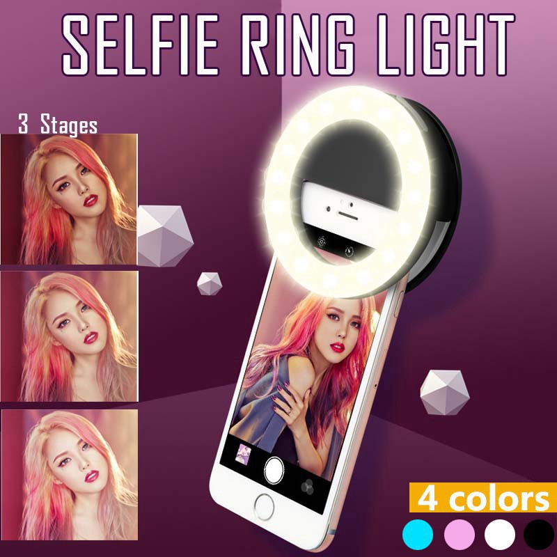 Photography Lighting Tool - LED 셀카 링 라이트, USB 충전