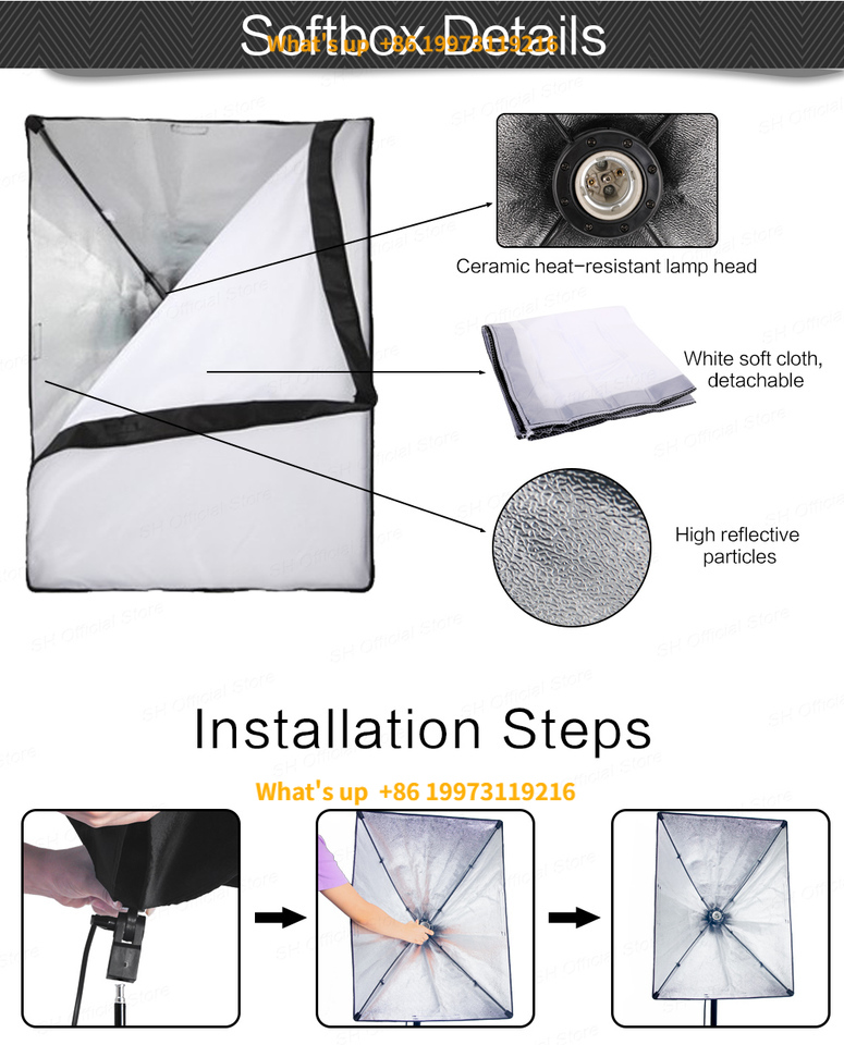 Photography Lighting Material - 2026 알루미늄 합금 나일론 소재 사진
