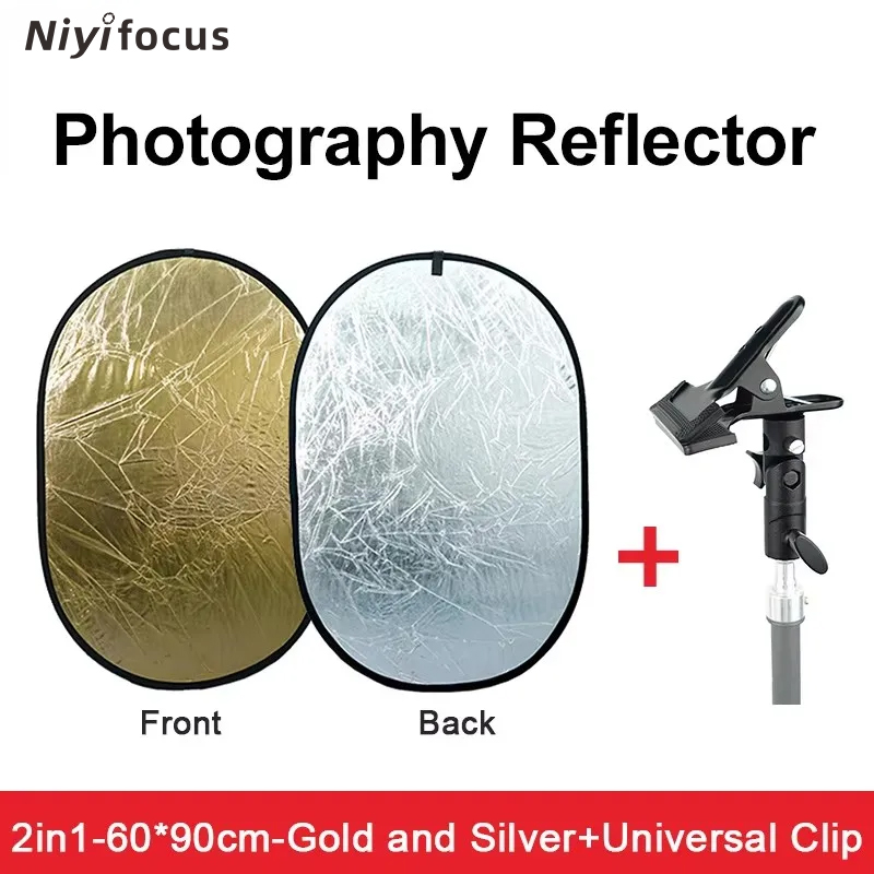 Photography Lighting Handheld - 2in1 원형 휴대용 반사판 30cm 60cm