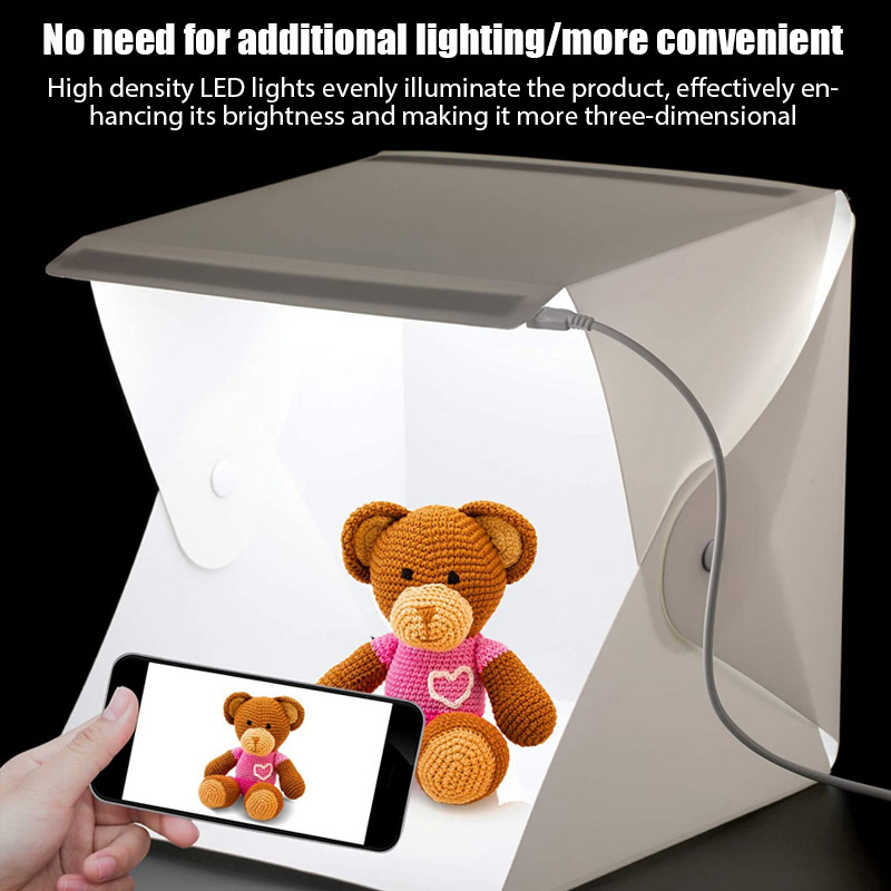 Photography Lighting Styles - 라이트박스 미니 포토 스튜디오 박스 23*22*24cm