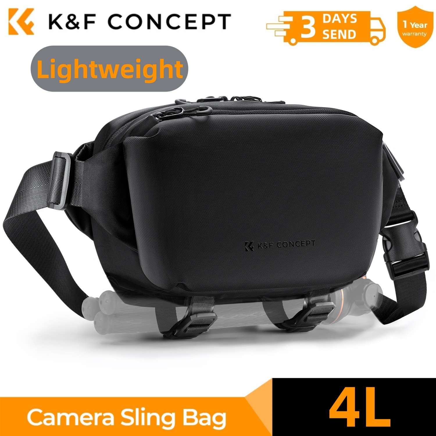 Photography Lighting Equipment Bags - K&F CONCEPT 4L 카메라 슬링백 캐논