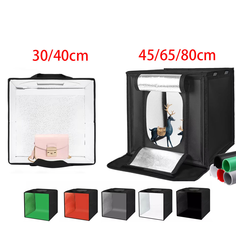 Photography Lighting Setup - 30/40/45 65 80cm 사진 텐트 사진