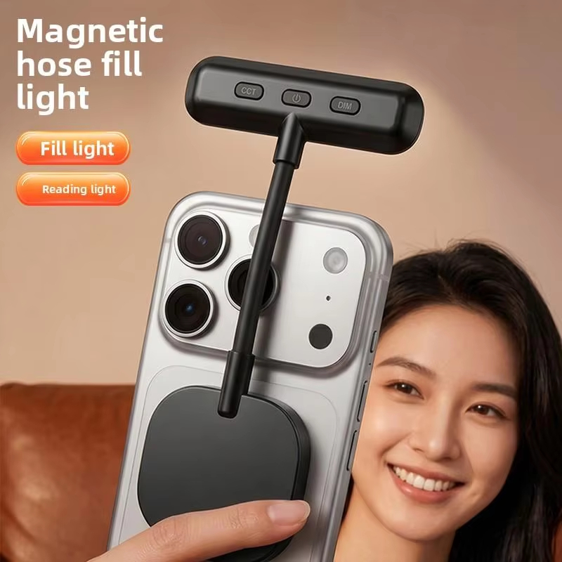 Photography Lighting Handheld - 자석식 휴대폰 조명, 3색 휴대용 미니