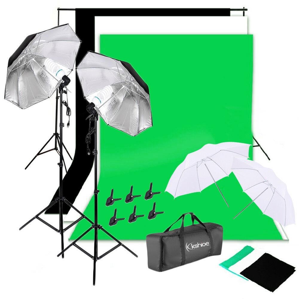 Photography Lighting And Backdrop Kits - 사진 스튜디오 촬영 조명 키트 우산