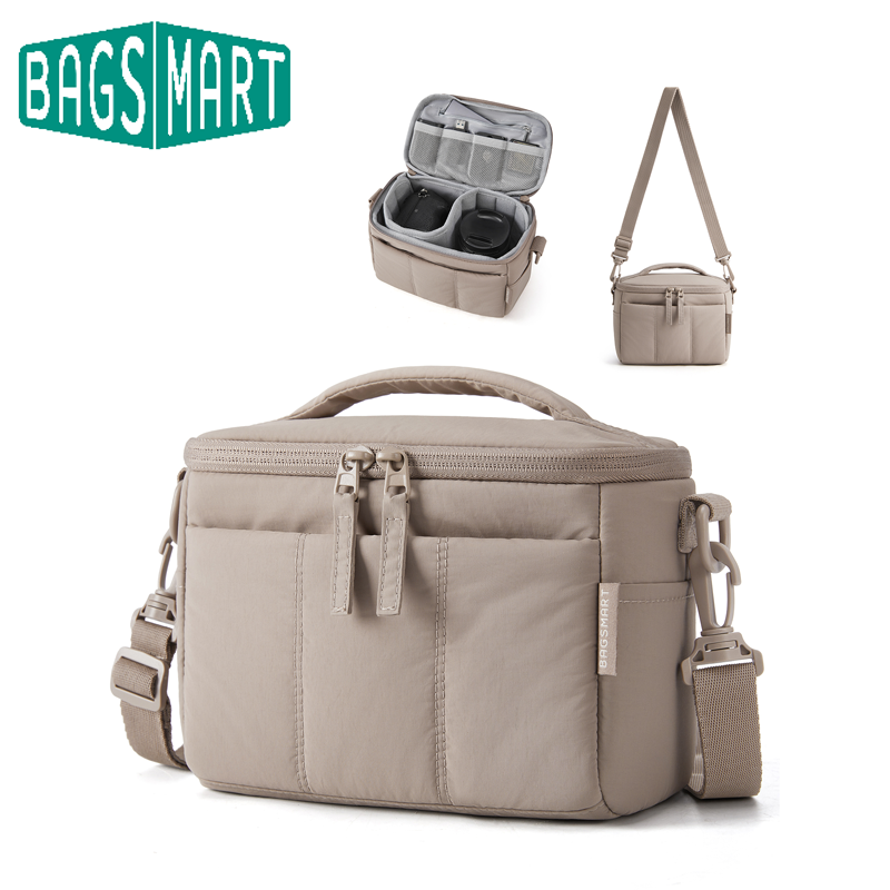 BAGSMART 패딩 처리된 카메라 숄더백 조절 가능한 - Photography Lighting Equipment Bags 리뷰 및 가격