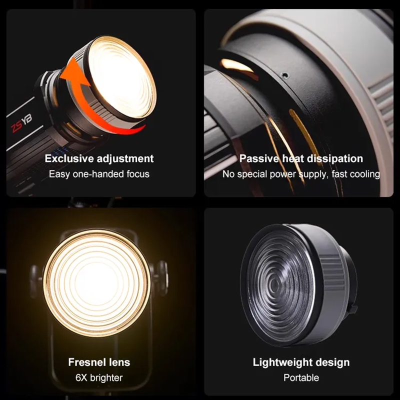 프레넬 렌즈 15-55도 조절식 포커스 어댑터 (보웬스 - Photography Lighting For Products 리뷰 및 가격