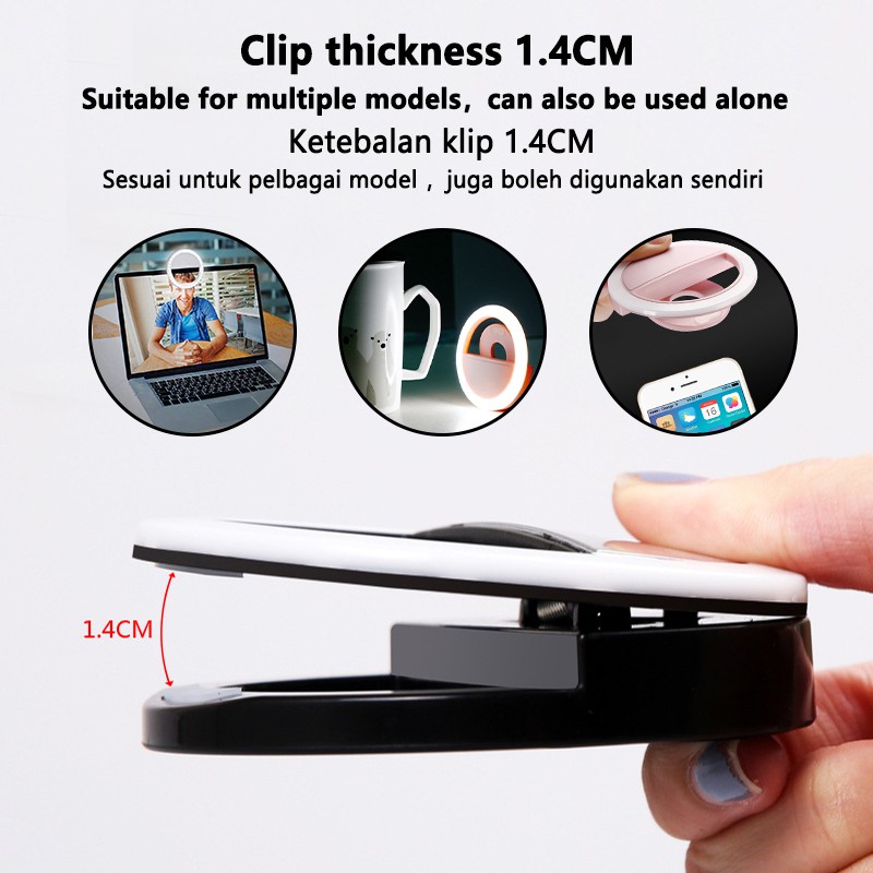 LED 셀카 링 라이트, USB 충전 필 라이트, 셀카 - Photography Lighting Tool 리뷰 및 가격
