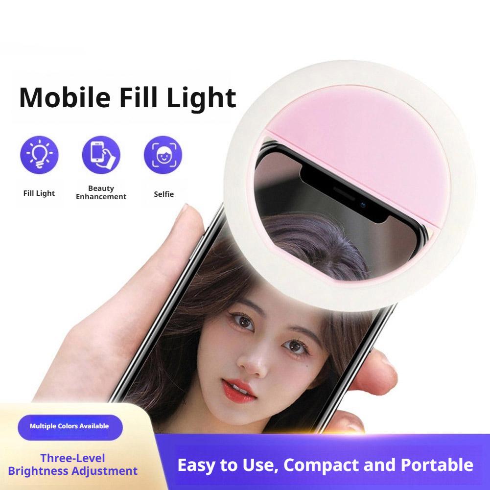 클립형 셀카 링 라이트, 충전식 USB, 3단계 밝기  - Photography Lighting Tool 리뷰 및 가격
