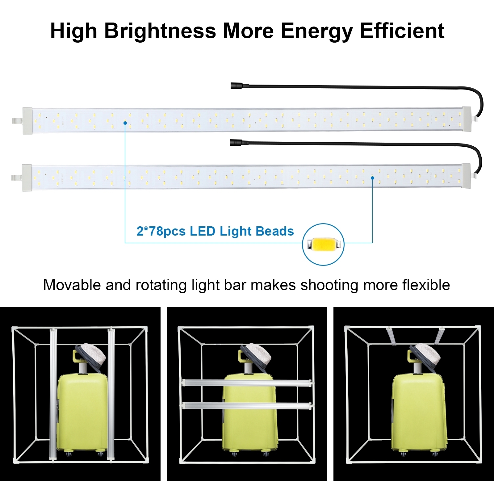 PULUZ 80cm 접이식 휴대용 72W 9050LM  - Photography Lighting And Backdrop Kits 리뷰 및 가격
