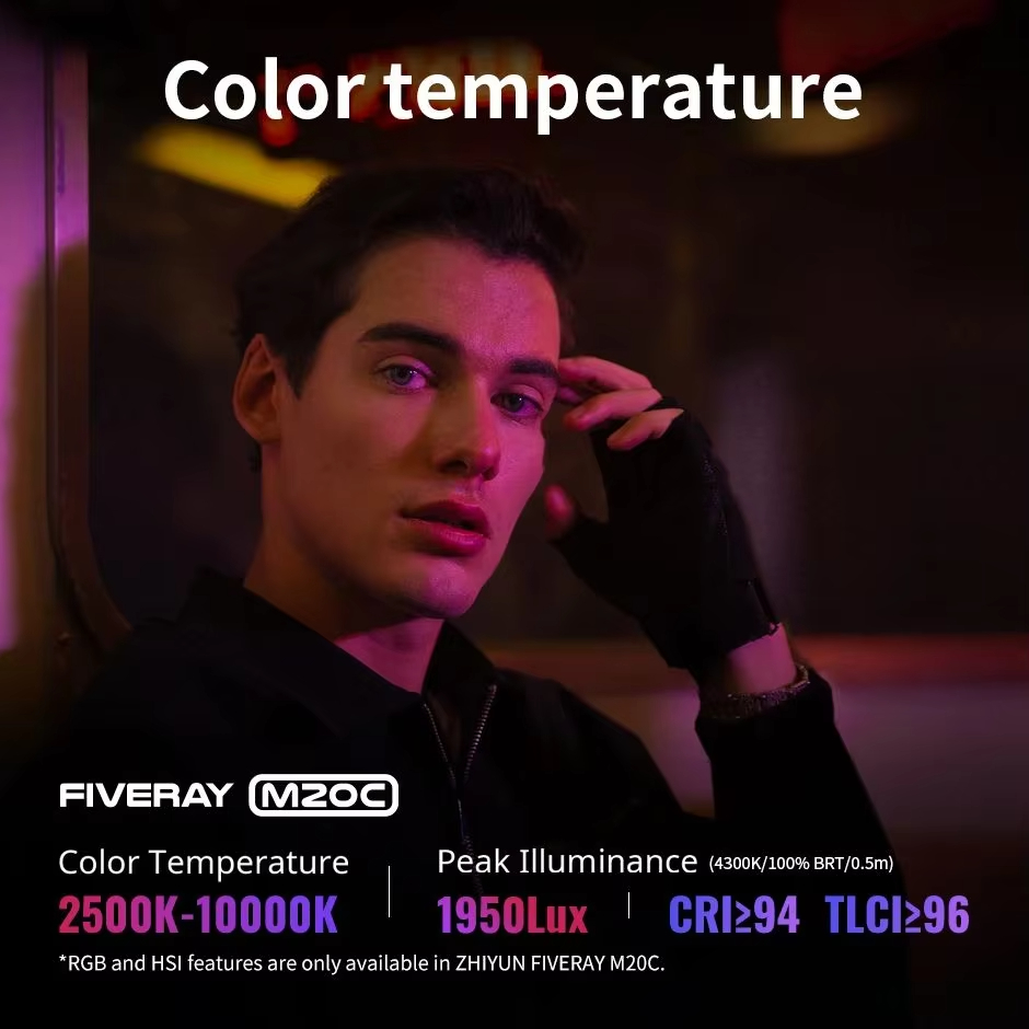 ZHIYUN FIVERAY M20C RGB M20 바이 - Photography Lighting Styles 리뷰 및 가격