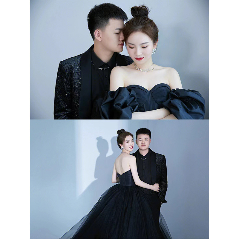 헤베 스타일 롱 새틴 웨딩드레스 우아한 파티 촬영용 드 - Photography Lighting Styles 리뷰 및 가격