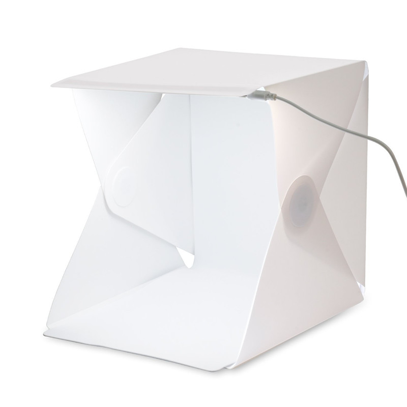 휴대용 미니 포토 스튜디오 박스 사진 배경막 내장 LE - Photography Lighting And Backdrop Kits 리뷰 및 가격