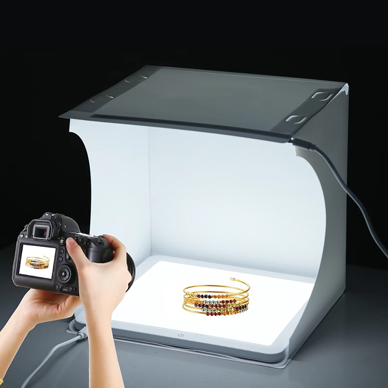 20cm 휴대용 포토박스 사진 촬영 접이식 LED 조명 - Photography Lighting Styles 리뷰 및 가격