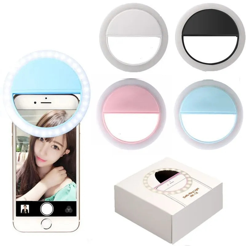 USB 충전 LED 셀카 링 라이트 모바일 폰 렌즈 L - Photography Lighting Tool 리뷰 및 가격