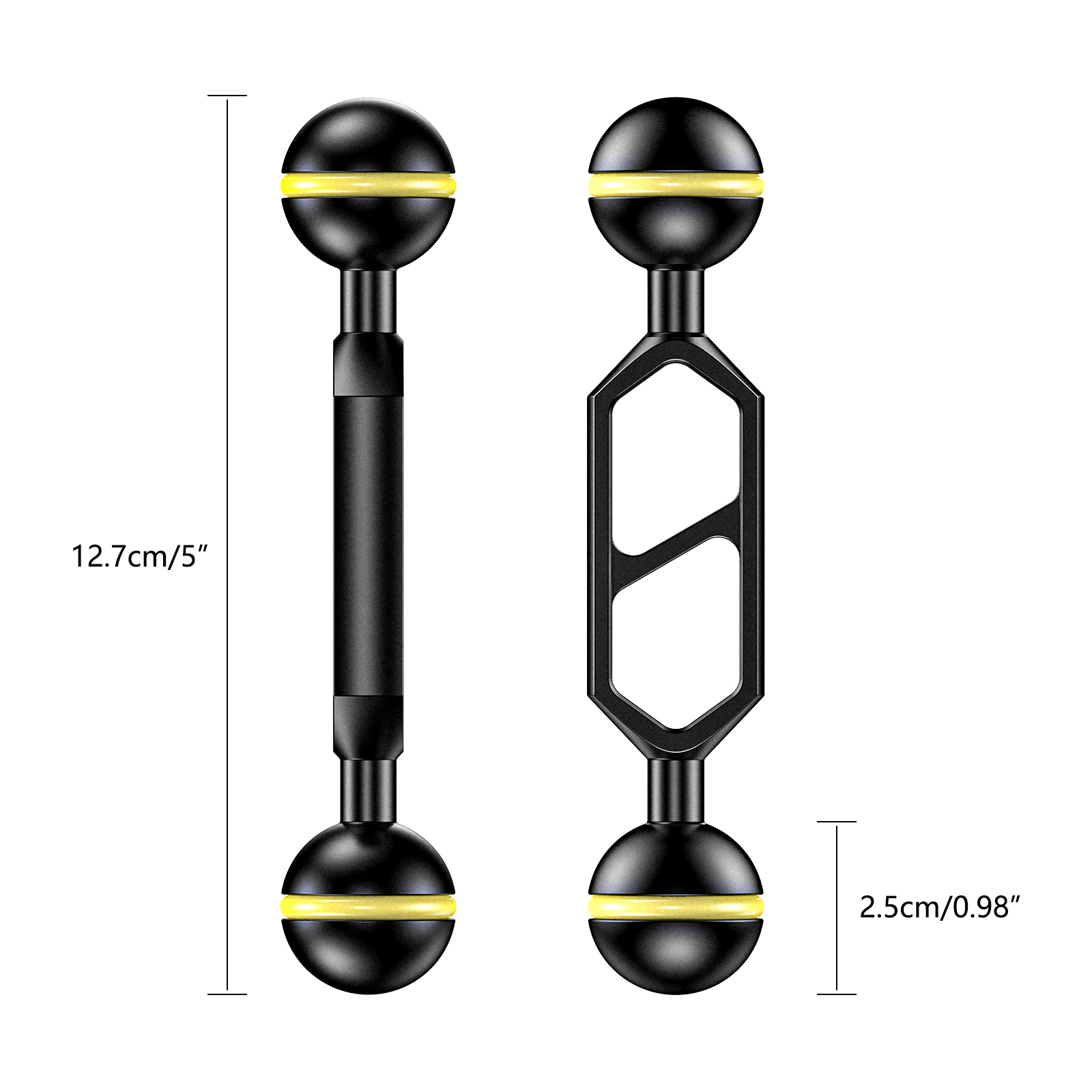 알루미늄 합금 듀얼 볼 조인트 암, 필수 다이빙 사진  - Photography Lighting Essentials 리뷰 및 가격