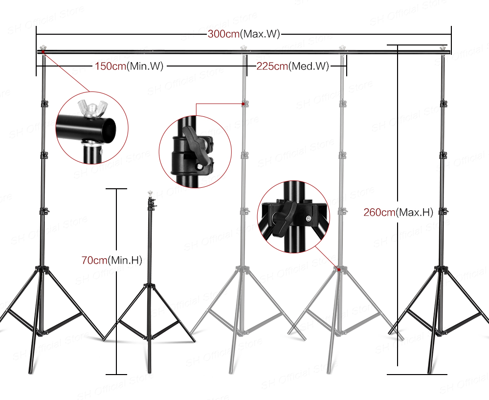 사진 촬영 스튜디오 소프트박스 조명 키트 (2.6x3M - Photography Lighting Setup 리뷰 및 가격