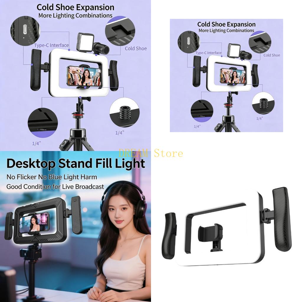 셀카 카메라용 휴대용 휴대용 조명 360도 밝기 조절  - Photography Lighting Design 리뷰 및 가격