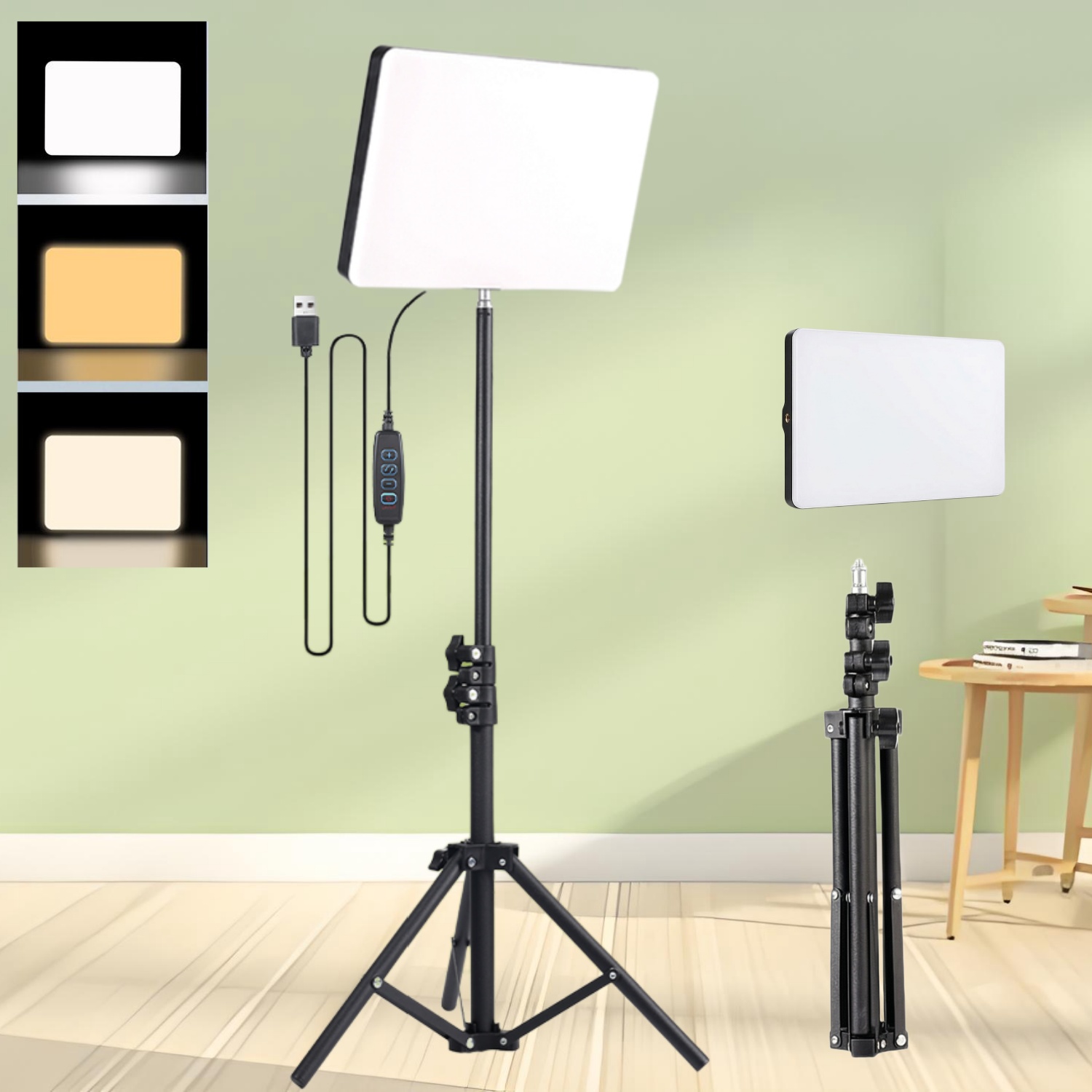 라이브 스트리밍 링 라이트 세트: 10인치 3색 조절  - Photography Lighting For Products 리뷰 및 가격