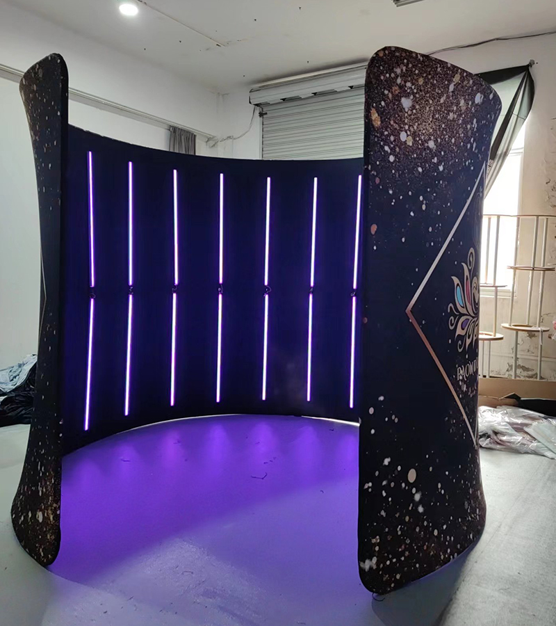 360 포토 부스 엔클로저 무료 맞춤형 로고 배경막 텐 - Photography Lighting And Backdrop Kits 리뷰 및 가격